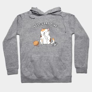 Cat Self-Care Time Hoodie